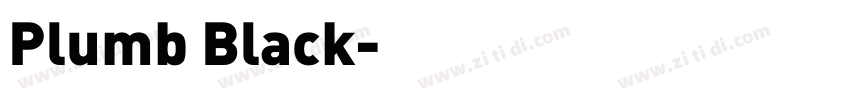 Plumb Black字体转换